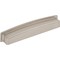 Jeffrey Alexander 160 mm Center Satin Nickel Square-to-Center Square Renzo Cabinet Cup Pull 141-160SN - alternate 1
